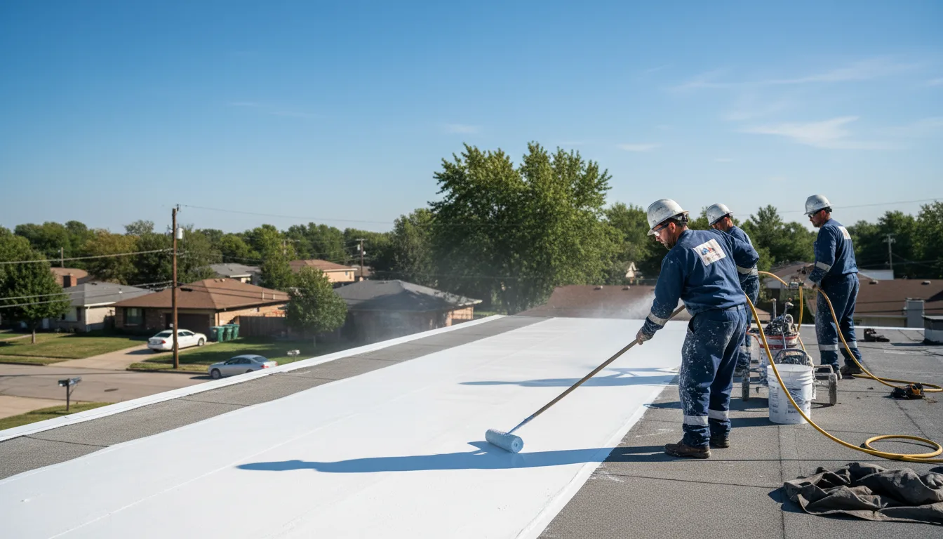 Commercial roof coating in Thurmond, NC near me